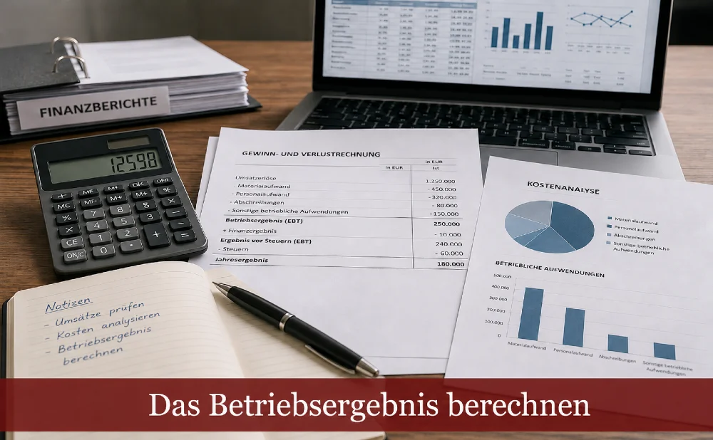 Betriebsergebnis berechnen - Symbolbild