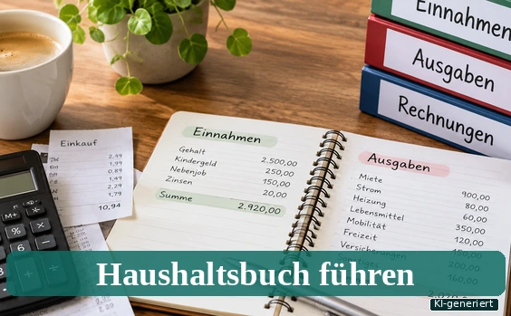 Haushaltsbuch führen - Symbolbild