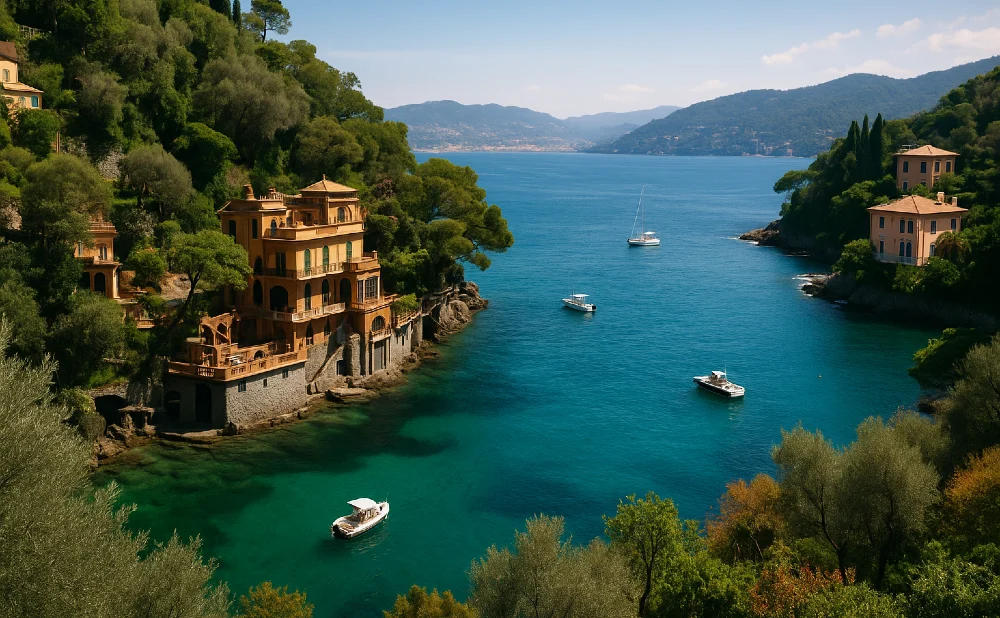 Villa an der Küste von Italien (Symbolbild)