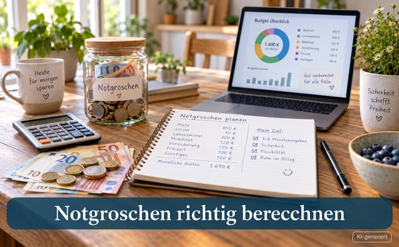 Notgroschen richtig berechnen - Symbolbild